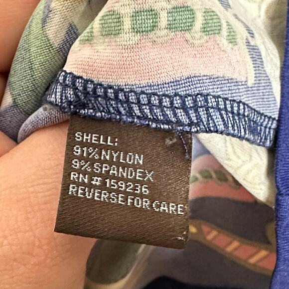 J. MCLAUGHLIN Catalina Cloth Navy Blue Horse Bridle Equestrian Top Sz L {M5} - Picture 5 of 5